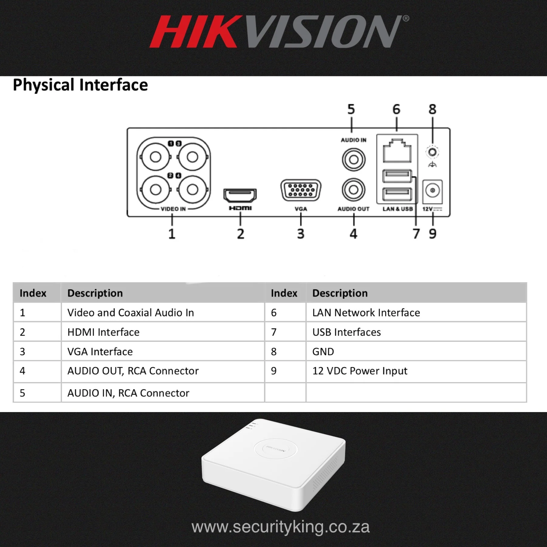 Hikvision 4 Channel 1080p H.265 DVR - Image 3