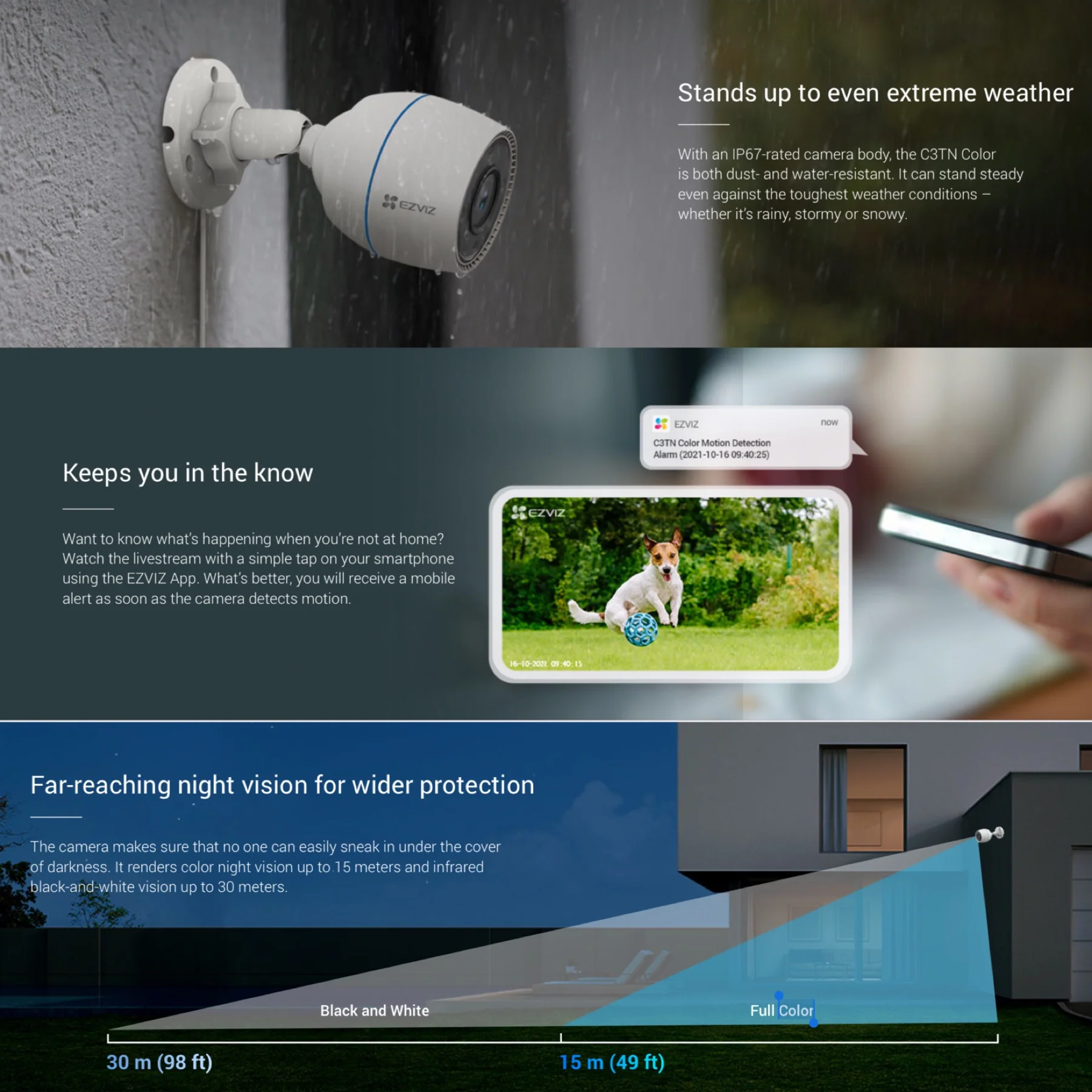 EZVIZ C3TN Color WiFi Smart Home Camera - Image 3