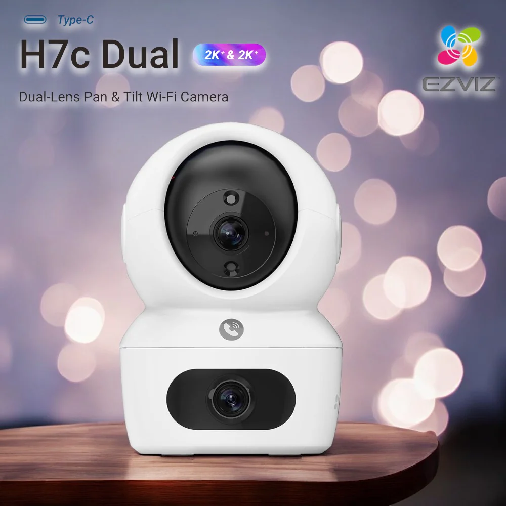 EZVIZ H7c 2K Dual-Lens Pan & Tilt Wi-Fi Camera - Image 5