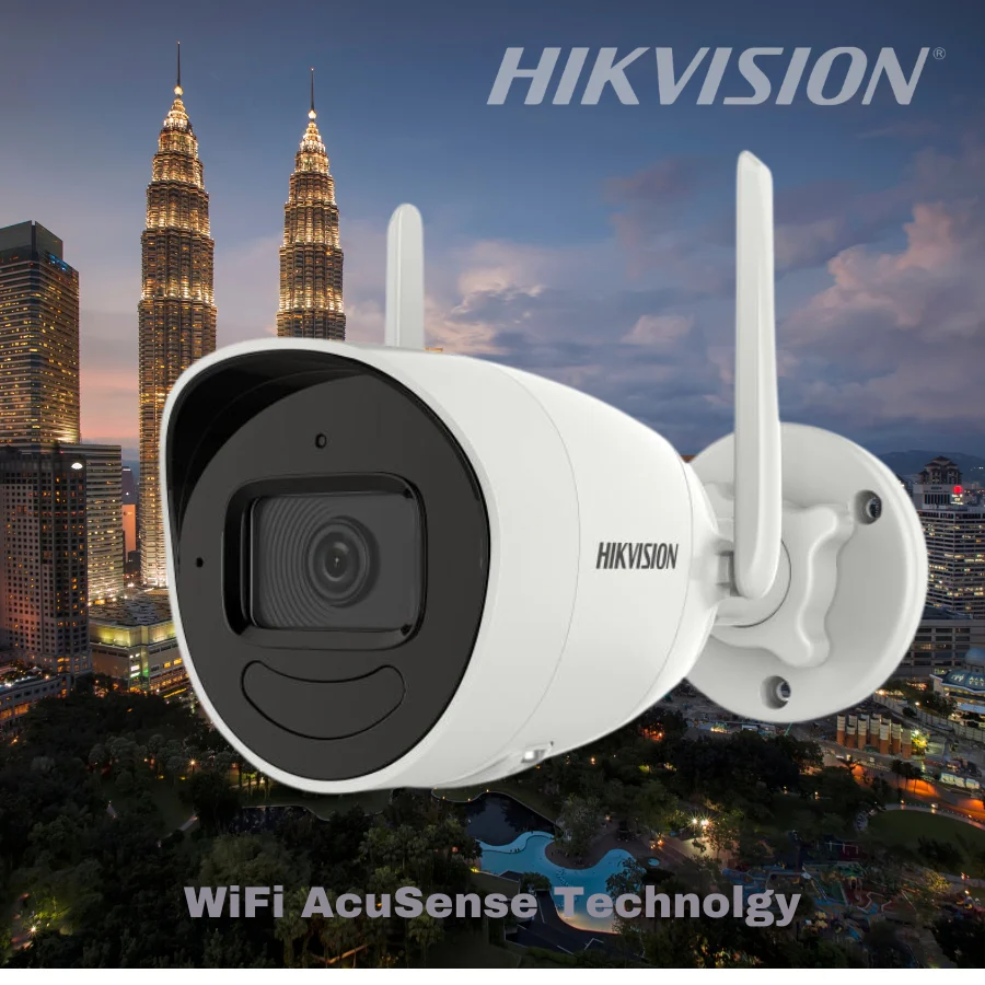 Hikvision 2MP Acusense WiFi Bullet Network Camera - Image 2