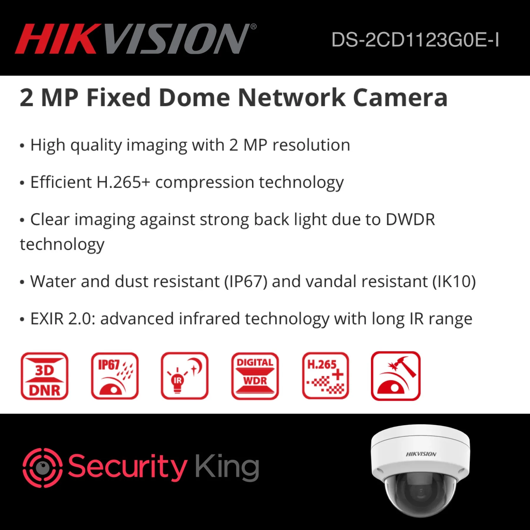 Hikvision 2MP Dome PoE Kit - Image 3