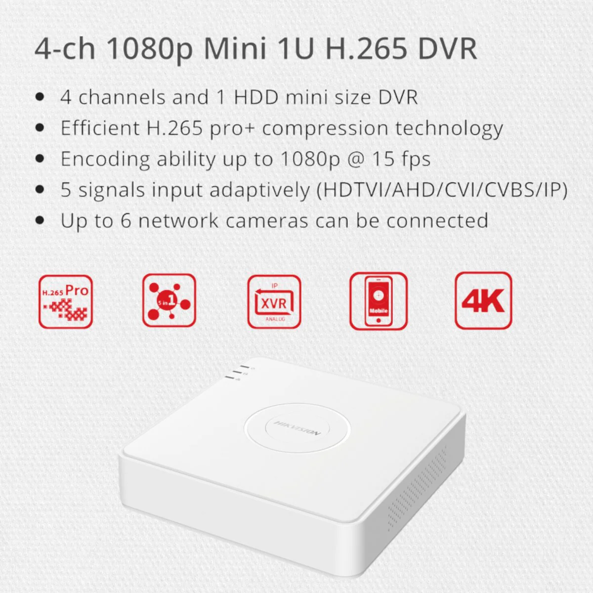 Hikvision 4 Channel 1080P DIY CCTV Kit - Image 2