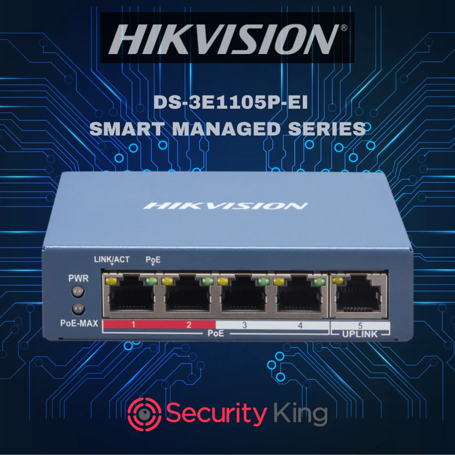 Hikvision 4 Port Fast Ethernet Smart POE Switch - Image 3