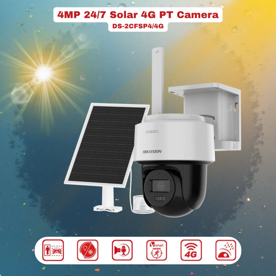 Hikvision 4MP 24/7 (AOV) Solar 4G PT Camera - Image 4
