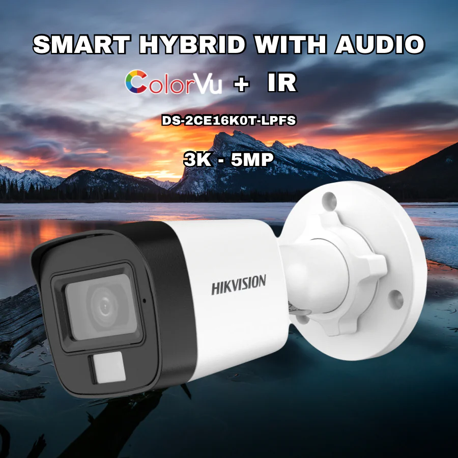 Hikvision 5MP 3K Smart Hybrid Audio Bullet Camera - Image 3