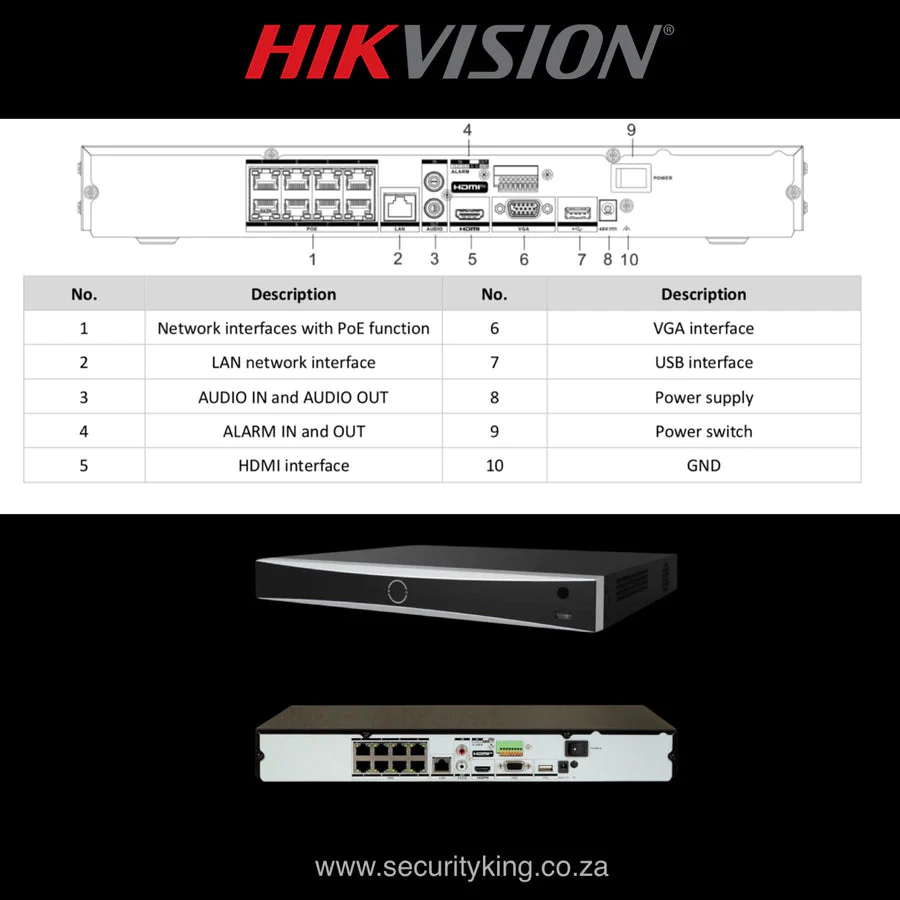 Hikvision 4MP 8 Channel AcuSense Audio IP Kit - Smart Hybrid - Image 3