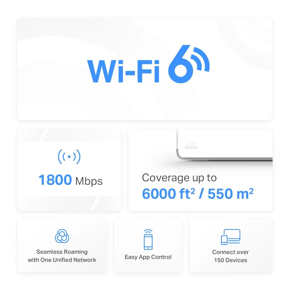 Mercusys Halo H70X AX1800 Whole Home Mesh Wi-Fi System 3-Pack - Image 4