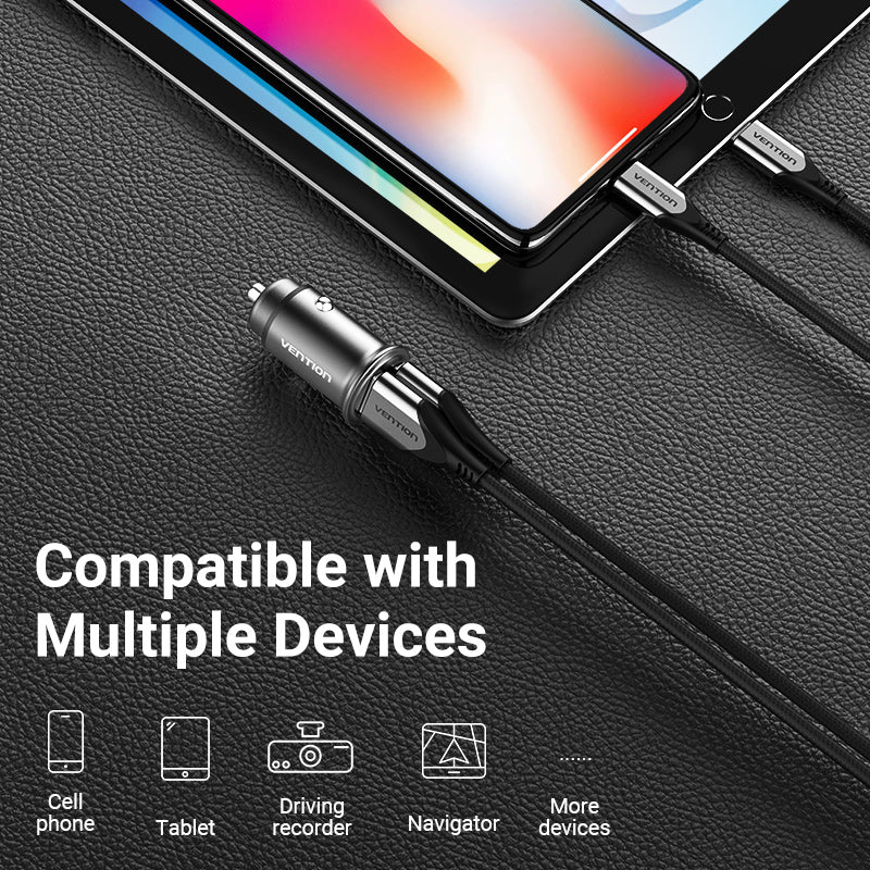 Vention 2-Port Car Charger - Image 4